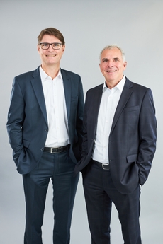 Die Geschäftsführer Jürgen Walcher und Christian Sura
