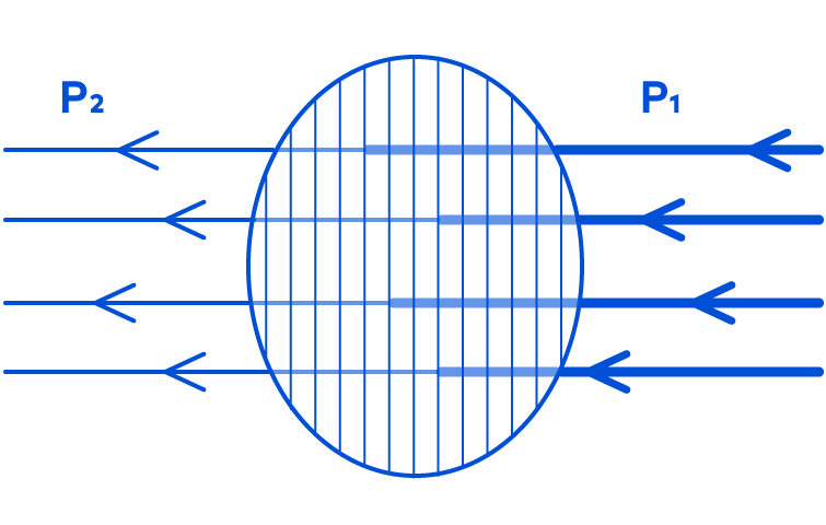 Differential pressure measurement for monitroing air filters